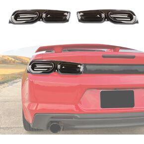 RT-TCZ for Camaro Rear Taillights Cover Trim Compatible with Chevy Camaro 2019-2022 Smoked Black Exterior Accessories 2pcs