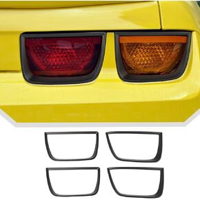 JeCar for Camaro Tail Light Bezel Taillight Cover Trim Accessories Compatible with 2010 2011 2012 2013 Chevrolet Chevy Camaro (Carbon Fiber)