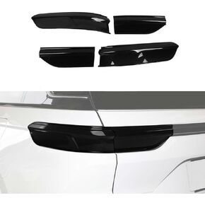 Hoolcar Tail Light Lamp Cover Guard Taillight Trim Bezel Frame Decor Exterior Accessories Compatible with Jeep Grand Cherokee 2021-2023, Smoked Black