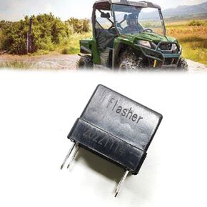 Chikia Adjustable Flasher Relay,4 PIN, Compatible for Hisun ATV UTV 500 700 550 750 Vector Sector Coleman UT550X Cub Cadet Challenger 550 750 Axis