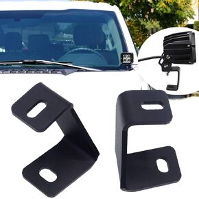 F150 Front A-Pillar Hood Hinges LED Work/Cube Light Mount Brackets Raptor Engine Hood Ditch Light Pods Mount Compatible with Ford F150 2004-2014 & 1st Gen SVT Raptor