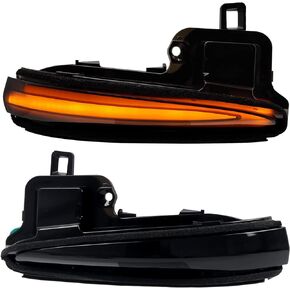 HIGH FLYING Car Accessories Side Mirrors LED Sequential Dynamic Blackout Turn Signal Lights Indicator 2pcs/Pair for Toyota Tacoma 16-23, RAV4 XA50 19-24, Highlander XU70 2020-2024 (Blackout)