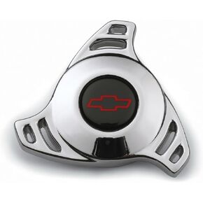 Proform 141-328 Chrome Air Cleaner Wing Nut with Small Hi-Tech Red Bowtie Logo for 1/4-20" Thread