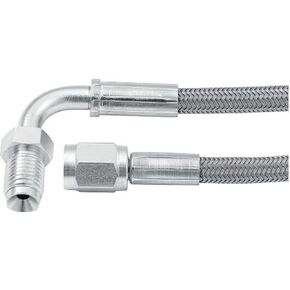 Allstar Performance ALL46332-36 (36") Straight Braided Brake Line, Silver