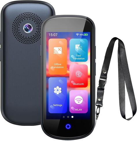 Language Translator Device No WiFi Needed, 2024 Two-Way AI Voice Translator for All Languages and Accents, 139+ Language Online Translation, 4" HD Offline/Photo Translation for Travel in Kuwait
