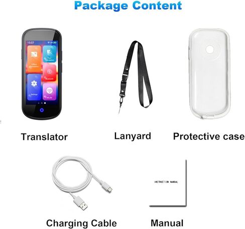 Language Translator Device No WiFi Needed, 2024 Two-Way AI Voice Translator for All Languages and Accents, 139+ Language Online Translation, 4" HD Offline/Photo Translation for Travel in Kuwait