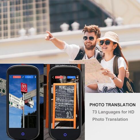 Language Translator Device No WiFi Needed, 2024 Two-Way AI Voice Translator for All Languages and Accents, 139+ Language Online Translation, 4" HD Offline/Photo Translation for Travel in Kuwait
