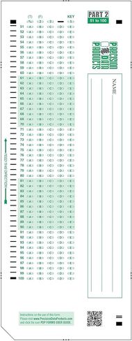 PDP-100, 882-E Compatible Testing Forms (25 Sheet Pack) in Kuwait