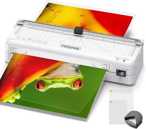 Laminator Machine, 4 in 1 Thermal & Cold Laminator with Laminating Sheets,Poartable Office Presentation Laminators for Business or Personal Use, Quick Warm-Up and Jam-Free (A3-Black) in Saudi Arabia