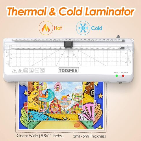 Laminator Machine, 4 in 1 Thermal & Cold Laminator with Laminating Sheets,Poartable Office Presentation Laminators for Business or Personal Use, Quick Warm-Up and Jam-Free (A3-Black) in Saudi Arabia