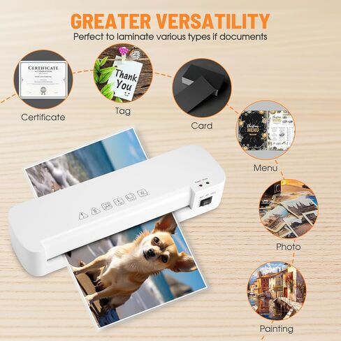 آلة تغليف، آلة تغليف، آلة تغليف 9 بوصة مع 20 ورقة تغليف، آلة تغليف حرارية باردة لسطح المكتب الشخصي 6 في 1 للاستخدام المنزلي في المكاتب والمدرسة والأعمال التجارية in Kuwait