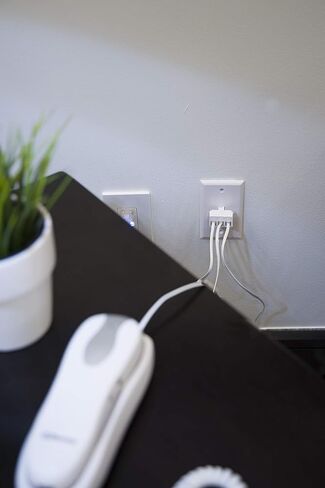 محول هاتف Power Gear White ذو خطين في الحائط RJ11 Triplex، عبوتين، المنزل أو المكتب، متوافق مع أجهزة الرد على المكالمات وأجهزة المودم وأجهزة الفاكس، جميع العلامات التجارية، 46088 in Kuwait