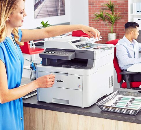 طابعة Brother MFC-L3710CW رقمية مدمجة متعددة الإمكانات توفر نتائج عالية الجودة لطابعة الليزر مع خاصية الاتصال اللاسلكي وجاهزة لتجديد Amazon Dash in Saudi Arabia