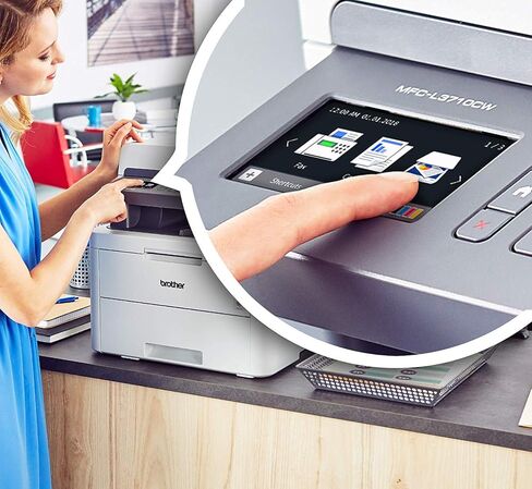 طابعة Brother MFC-L3710CW رقمية مدمجة متعددة الإمكانات توفر نتائج عالية الجودة لطابعة الليزر مع خاصية الاتصال اللاسلكي وجاهزة لتجديد Amazon Dash in Saudi Arabia