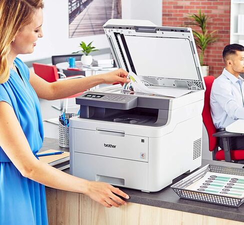طابعة Brother MFC-L3710CW رقمية مدمجة متعددة الإمكانات توفر نتائج عالية الجودة لطابعة الليزر مع خاصية الاتصال اللاسلكي وجاهزة لتجديد Amazon Dash in Saudi Arabia