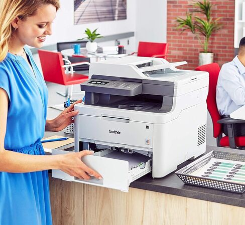 طابعة Brother MFC-L3710CW رقمية مدمجة متعددة الإمكانات توفر نتائج عالية الجودة لطابعة الليزر مع خاصية الاتصال اللاسلكي وجاهزة لتجديد Amazon Dash in Saudi Arabia