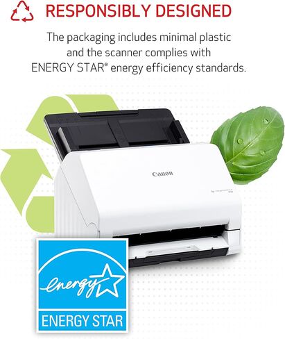 Canon imageFORMULA R30 Office Document Scanner, Auto Document Feeder and Duplex Scanning, Plug-and-Scan Capability, No Software Installation Required in Saudi Arabia