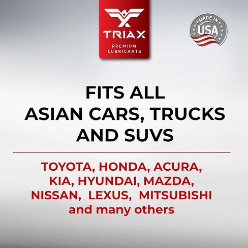 TRIAX Asian Car PSF، سائل التوجيه المعزز، اصطناعي بالكامل، درجة OEM؛ متوافق مع هوندا وأكورا وتويوتا ولكزس وسيون ونيسان وإنفينيتي ومازدا وهيونداي وكيا وغيرها (1 لتر) in Saudi Arabia