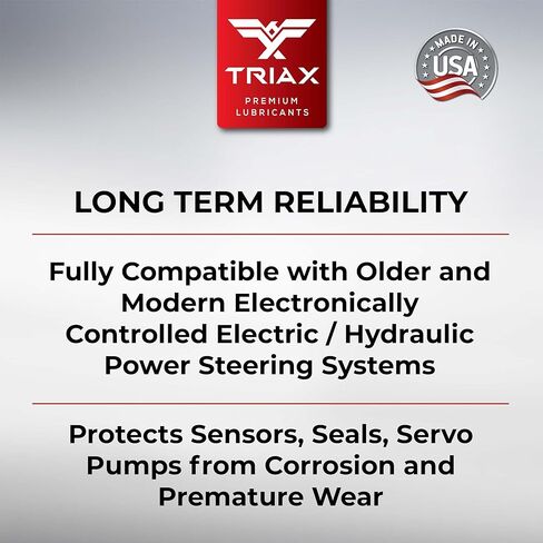 TRIAX Asian Car PSF، سائل التوجيه المعزز، اصطناعي بالكامل، درجة OEM؛ متوافق مع هوندا وأكورا وتويوتا ولكزس وسيون ونيسان وإنفينيتي ومازدا وهيونداي وكيا وغيرها (1 لتر) in Saudi Arabia