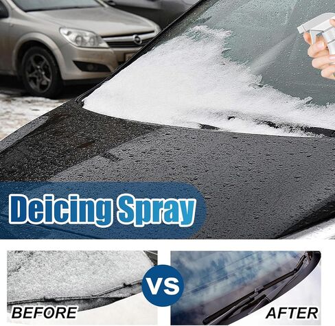 قطعتان من عامل التذويب للزجاج الأمامي للسيارة، مزيلات الجليد عن الزجاج الأمامي لمساحات ومرايا الزجاج الأمامي للسيارة، بخاخ مزيل الصقيع التلقائي للزجاج الأمامي in Kuwait