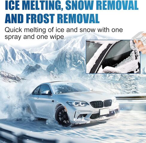 قطعتان من عامل التذويب للزجاج الأمامي للسيارة، مزيلات الجليد عن الزجاج الأمامي لمساحات ومرايا الزجاج الأمامي للسيارة، بخاخ مزيل الصقيع التلقائي للزجاج الأمامي in Kuwait