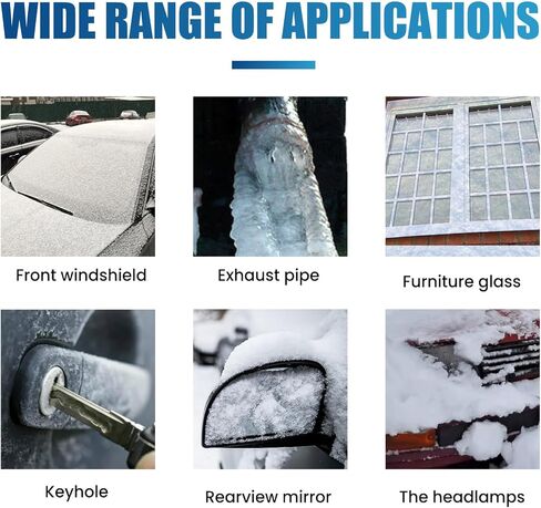 قطعتان من عامل التذويب للزجاج الأمامي للسيارة، مزيلات الجليد عن الزجاج الأمامي لمساحات ومرايا الزجاج الأمامي للسيارة، بخاخ مزيل الصقيع التلقائي للزجاج الأمامي in Kuwait