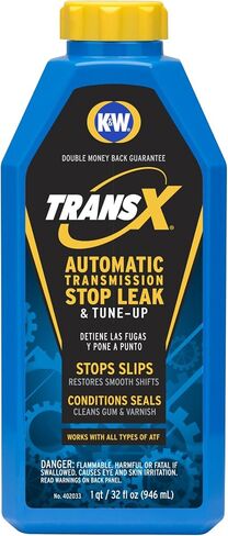K&W 402033X6 Trans-X Automatic Transmission Stop Leak & Tune-Up - 32 Fl Oz Leak Repair Solution for Automotive, Power Steering, Hydraulic Systems | Car Care Fluids in Saudi Arabia