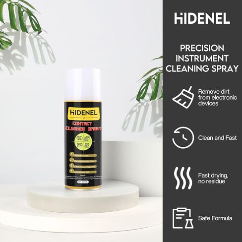 HIDENEL Contact Cleaner Spray Electronics - 6.76 أونصة متخصص رذاذ منظف الاتصال غير القابل للاشتعال - لأجهزة الكمبيوتر الطرفية لبطارية لوحة مفاتيح الفرامل - منظف إلكتروني معدني آمن (6.76 أونصة) in Kuwait