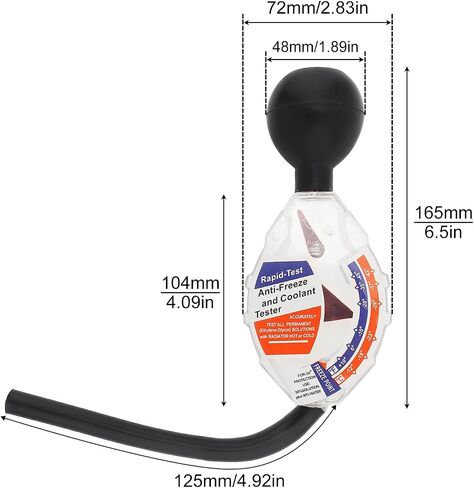 Smgda Antifreeze and Coolant Tester Hydrometer Tester Automotive Antifreeze Tester for Ethylene Glycol Coolant °C and °F Display in Saudi Arabia