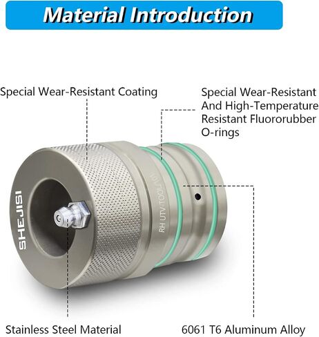 SHEJISI 44MM*40MM*39MM UTV Wheel Bearing Greaser,Wear-Resistant Coating, Groove Design Makes it Easier to Inject Grease，for Polaris Ranger RZR XP 1000 Scrambler Sprotsman (44MM) in Saudi Arabia