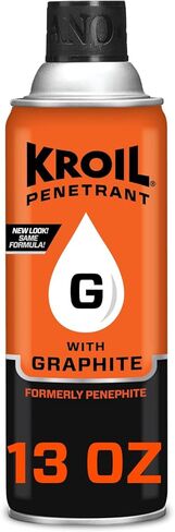 Kroil Penetrant with Graphite (Aerosol Spray-13oz Can-Single) | High Temperature Penetrating Lubricant for Small Gaps, Corroded Metal, Seized Parts (PH132) in Kuwait