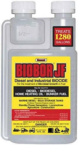 JF Diesel Fuel Additive: Highly Effective Fuel Biocide Supplement, Prevents Corrosion of Fuel Tanks, Increases Lubricity, Dual Phase Chemistry | 16 Ounce, (BB16EZ01US) in Saudi Arabia