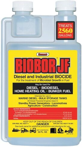 JF Diesel Fuel Additive: Highly Effective Fuel Biocide Supplement, Prevents Corrosion of Fuel Tanks, Increases Lubricity, Dual Phase Chemistry | 16 Ounce, (BB16EZ01US) in Saudi Arabia
