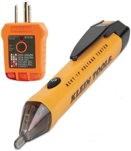Klein Tools 80025 Outlet Tester Kit with GFCI Tester and Non-Contact Voltage Tester, 2-Piece in Saudi Arabia