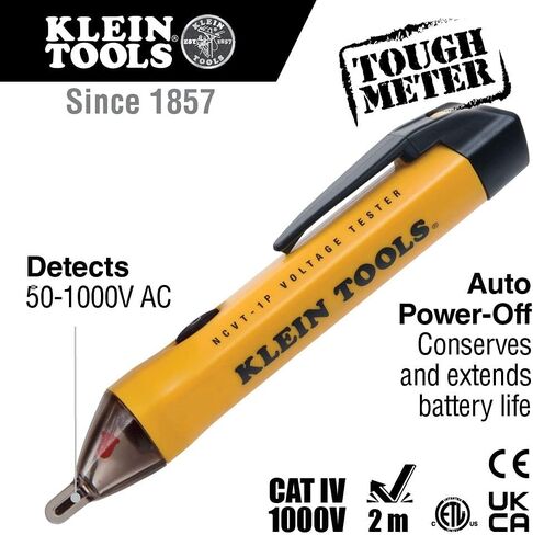 Klein Tools 80025 Outlet Tester Kit with GFCI Tester and Non-Contact Voltage Tester, 2-Piece in Saudi Arabia