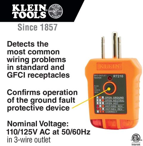 Klein Tools 80025 Outlet Tester Kit with GFCI Tester and Non-Contact Voltage Tester, 2-Piece in Saudi Arabia
