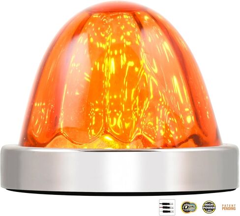 GG Grand General 81862 Clear Watermelon Glass Kit with Amber 18 LED Base and Stainless Steel Bezel in Kuwait