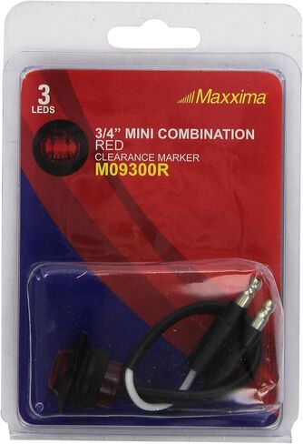 Maxxima M09300R ضوء LED أحمر 3/4 بوصة مجموعة مستديرة لعلامة التخليص in Saudi Arabia