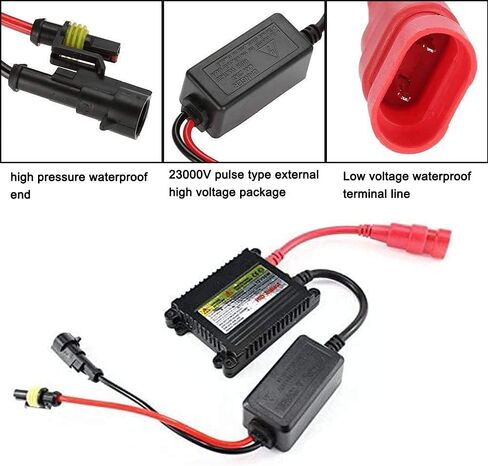 Hid Ballast,DC 12V 55W Super Slim Hid Ballast Kit for H1 H3 H4 H7 H8 H9 H11 9005 9006 Pack of 2 in Kuwait