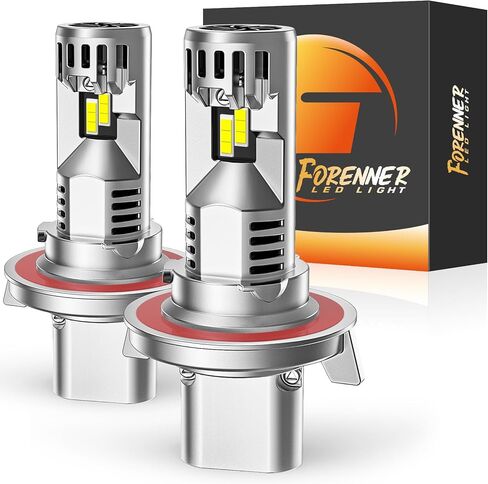 مصابيح إضاءة Fahren 9007/HB5، 22000 لومن ساطع 9007 ضوء، حقيقي 1:1 6500K أبيض بارد IP68 مقاوم للماء، تركيب سريع، عبوة من قطعتين in Saudi Arabia