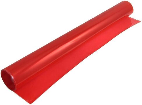 12 by 48 Inches Self Adhesive Headlight, Tail Lights, Fog Lights Tint Vinyl Film (12 X 48, Red) in Kuwait