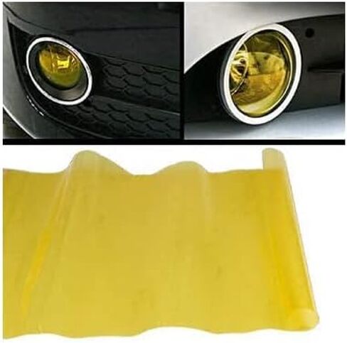 12 by 48 Inches Self Adhesive Headlight, Tail Lights, Fog Lights Tint Vinyl Film (12 X 48, Red) in Kuwait
