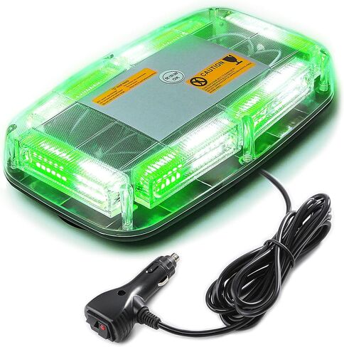 PKINGLAKE 72LED أضواء منارة الطوارئ القوية على السطح، 12-24 فولت تحذير عالي الوضوح للسلامة شريط إضاءة LED صغير مع قاعدة مغناطيسية لمحراث الثلج، مرافقة الجنازة، الشاحنة، السيارة (أرجواني) in Saudi Arabia