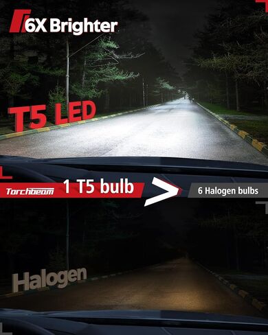 مصابيح الضباب LED Torchbeam H4 LED باللون الأبيض البارد، التوصيل والتشغيل، حزمة من 2 in Kuwait