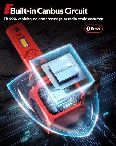 مصابيح الضباب LED Torchbeam H4 LED باللون الأبيض البارد، التوصيل والتشغيل، حزمة من 2 in Kuwait