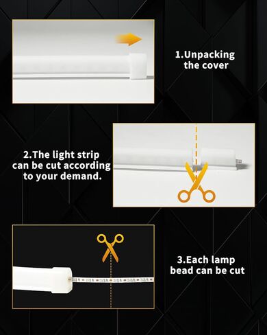 Qasim Sequential LED Strips APP Bluetooth Control RGB Multi Color Headlight 24Inch LED Daytime Running Lights Flexible DRL Tube Strip 12V 2-Pack in Kuwait