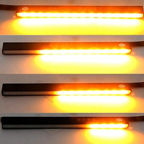 YOMTOVM Turn Signal Switch Fog Light, 2Pcs Light Strip for Daytime Running Light, White Yellow Sequential LED Turn Signal Light Bar for Car in Kuwait