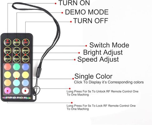 Viswiker 2PCS Replacement Remote for LED Whip Lights, Wheel Ring Lights and etc. in Kuwait
