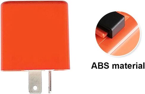 PINGTANYOUYU 2 قطعة 12 فولت سرعة قابلة للتعديل 2 دبوس LED مرحل فلاش إلكتروني لدراجة نارية خطر تحذير فرط فلاش مرحل إشارة الانعطاف مرحل وامض للدراجات النارية والدراجات النارية سكوتر (أسود) in Kuwait