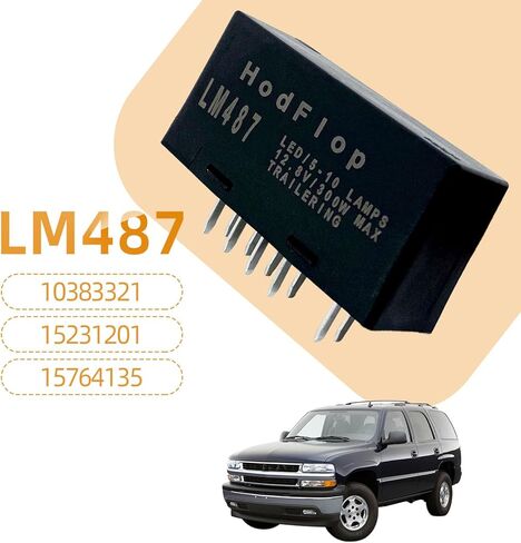 Hodflop LM487 10383321 LED مرحل فلاش LED تحذير الانعطاف إشارة المتعري لكاديلاك تشيفي جي إم سي هامر 2003-2007 إصلاح LED فرط فلاش 10 دبوس 15231201 15764135 in Saudi Arabia